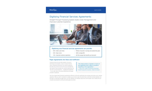 Digitising Financial Services Agreements
