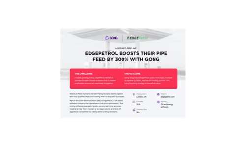 Edgepetrol Boosts Their Pipe Feed by 300% With Gong