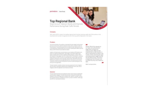 Top Regional Bank, Case Study